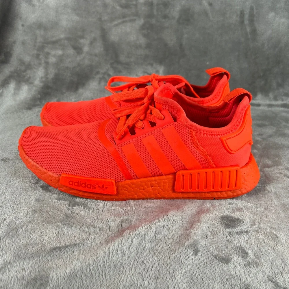 Adidas NMD R1 Solar Red Monochromatic Mesh Sneakers S31507 Mens 10.5 No Insoles